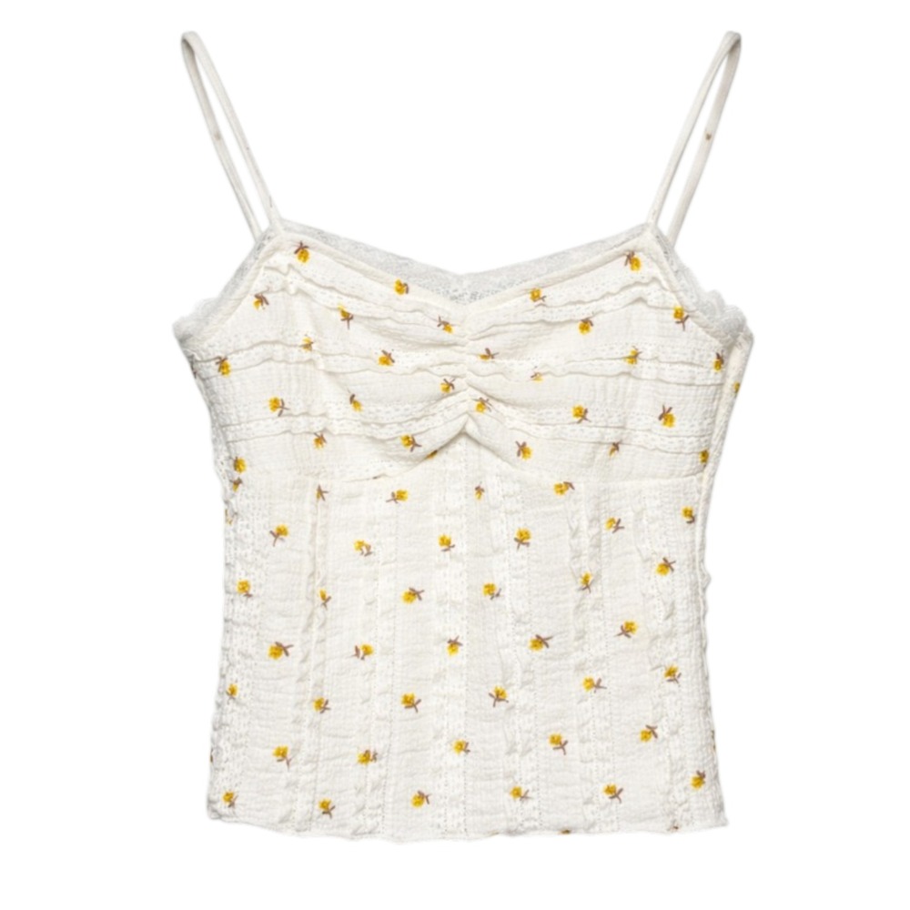 Y2K Good Days Project Coquette Fairycore Babydoll Cami Top Womens XS Cottagecore
